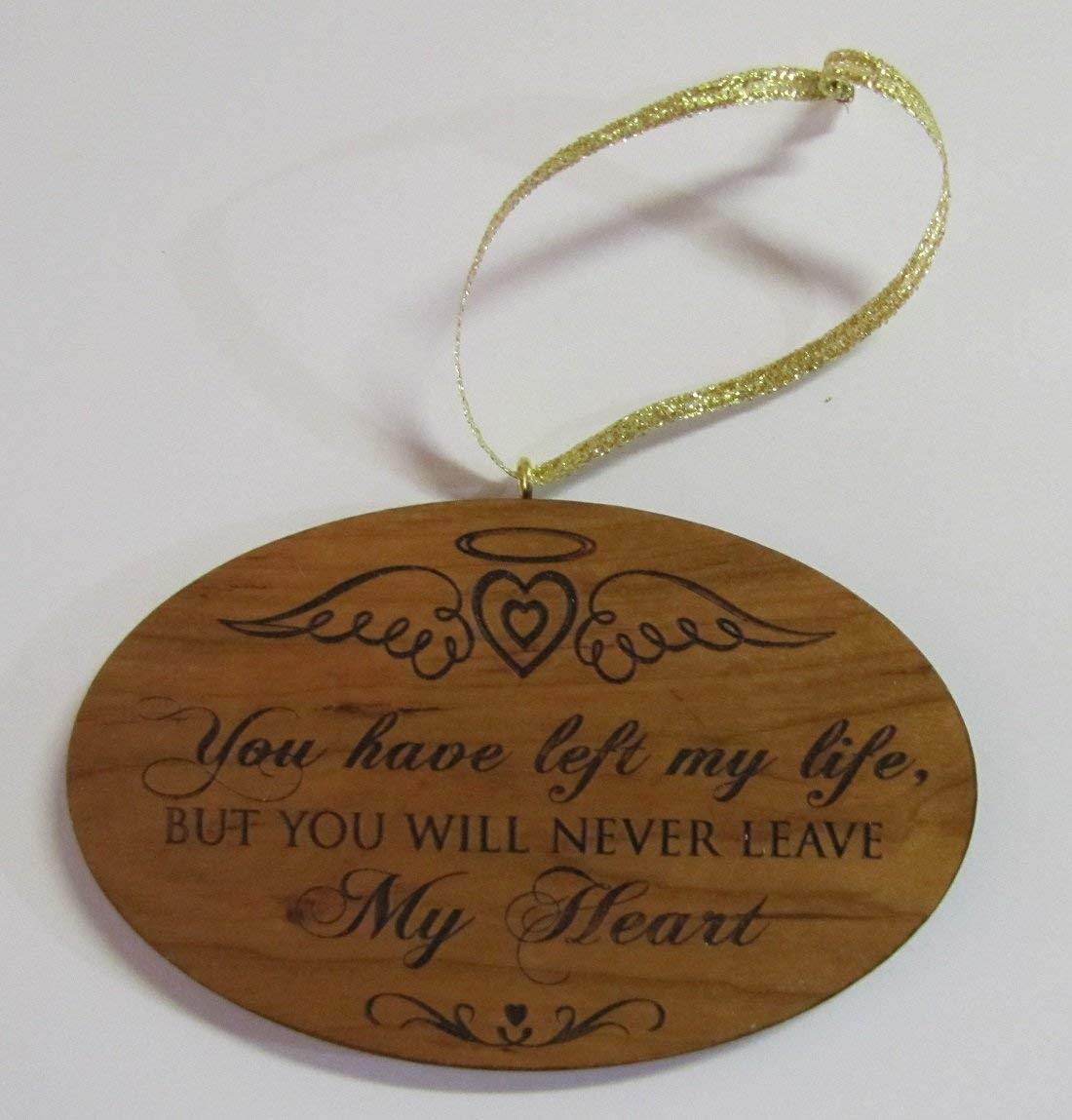 Engraved Memorial Ornament for Loss of Loved One-Never Leave My Soul - LifeSong Milestones