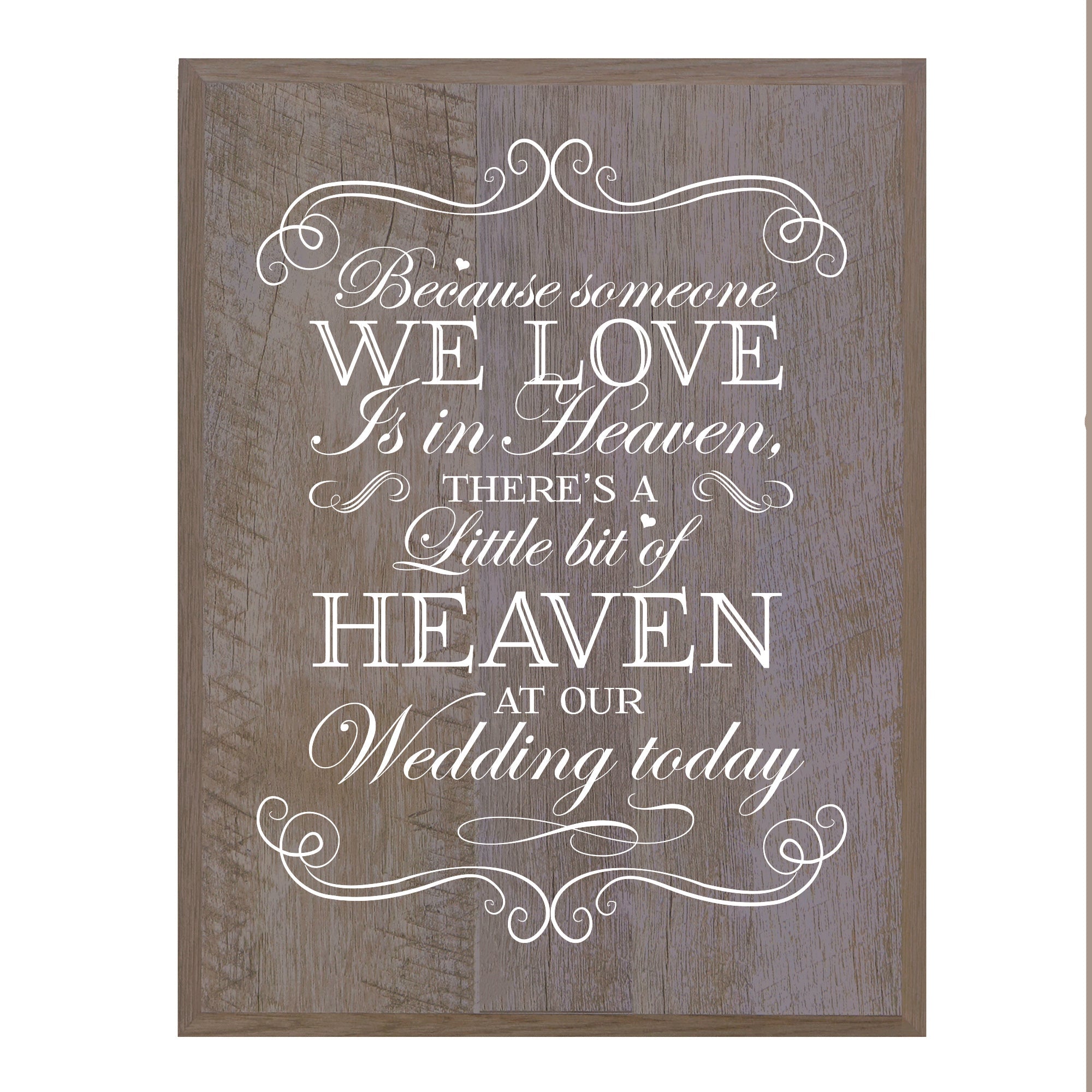 Engraved Memorial Wooden Wall Plaque Bit of Heaven 12x15 - LifeSong Milestones