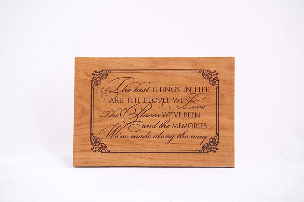 Engraved Memorial Wooden Wall Plaque - God saw you needed rest 8.5x6 - LifeSong Milestones