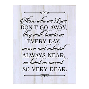 Engraved Memorial Wooden Wall Plaque So Loved and So Missed 12x15 - LifeSong Milestones