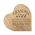 Engraved Wooden Heart Block 5” x 5.25” x 0.75”- Grandma To The World 2 - LifeSong Milestones