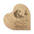 Engraved Wooden Heart Block 5” x 5.25” x 0.75”- In Loving Memory - LifeSong Milestones