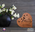 Engraved Wooden Heart Block 5” x 5.25” x 0.75” - In Loving Memory (butterflies) - LifeSong Milestones