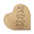 Engraved Wooden Inspirational Heart Block 5” x 5.25” x 0.75” - Act Justly Love Mercy - LifeSong Milestones