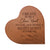 Engraved Wooden Inspirational Heart Block 5” x 5.25” x 0.75” - Create In Me A Clean - LifeSong Milestones