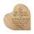 Engraved Wooden Inspirational Heart Block 5” x 5.25” x 0.75” - Go Be Great Be Strong - LifeSong Milestones