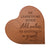 Engraved Wooden Inspirational Heart Block 5” x 5.25” x 0.75” - He Leadeth Me Beside - LifeSong Milestones