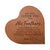 Engraved Wooden Inspirational Heart Block 5” x 5.25” x 0.75” - He Will Cover You - LifeSong Milestones