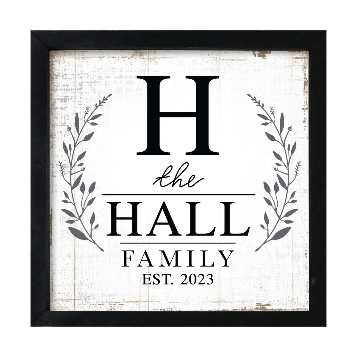 Enhance Your Home Décor with Personalized Pine Wood Framed Shadow Box - The Hall Family - LifeSong Milestones