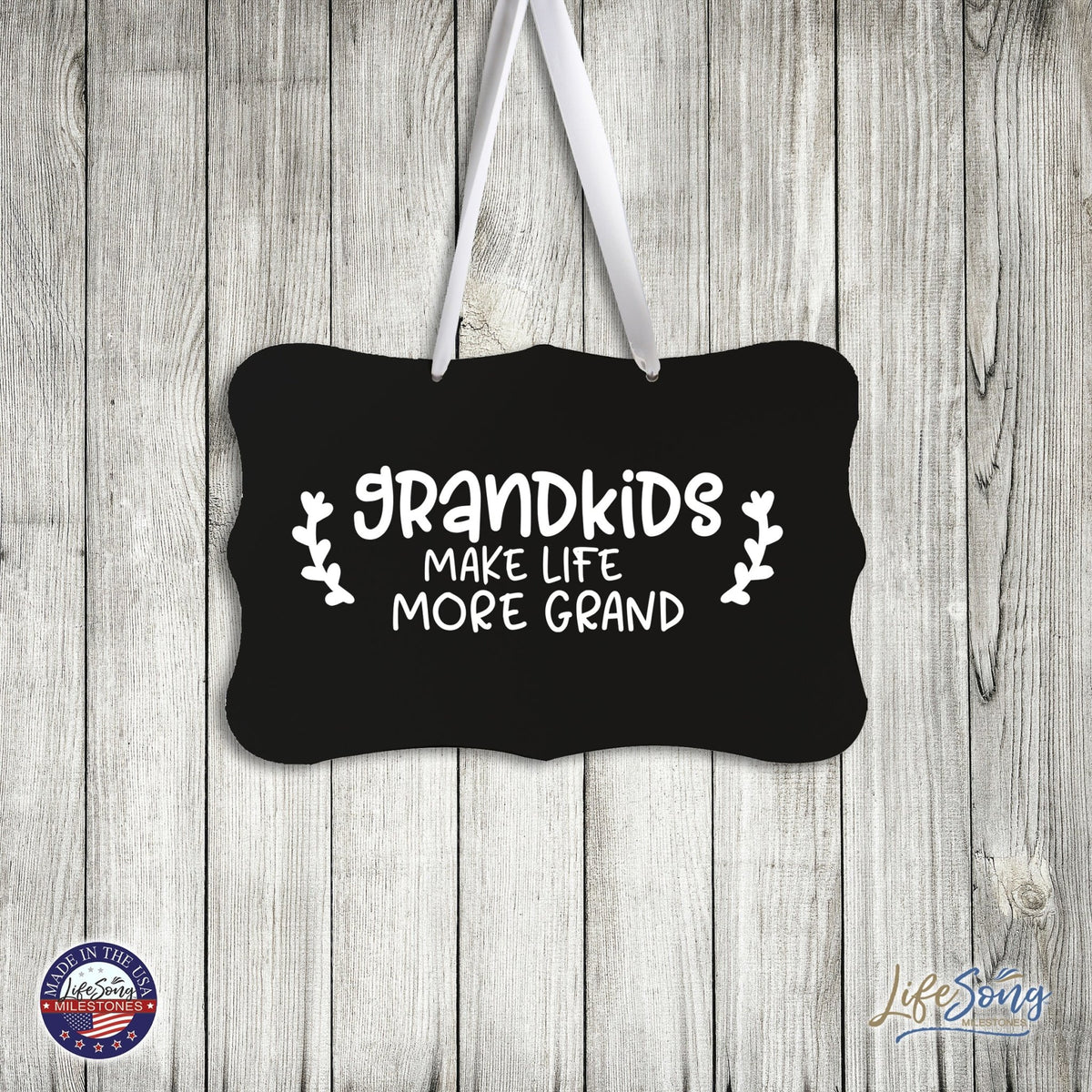 Every Day Inspirational Hanging Wall Plaque - Grandkids Make Life - LifeSong Milestones