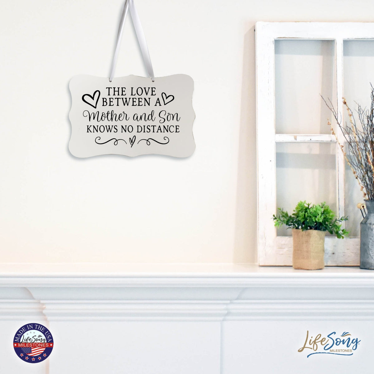 Every Day Inspirational Hanging Wall Plaque - Mother And Son - LifeSong Milestones