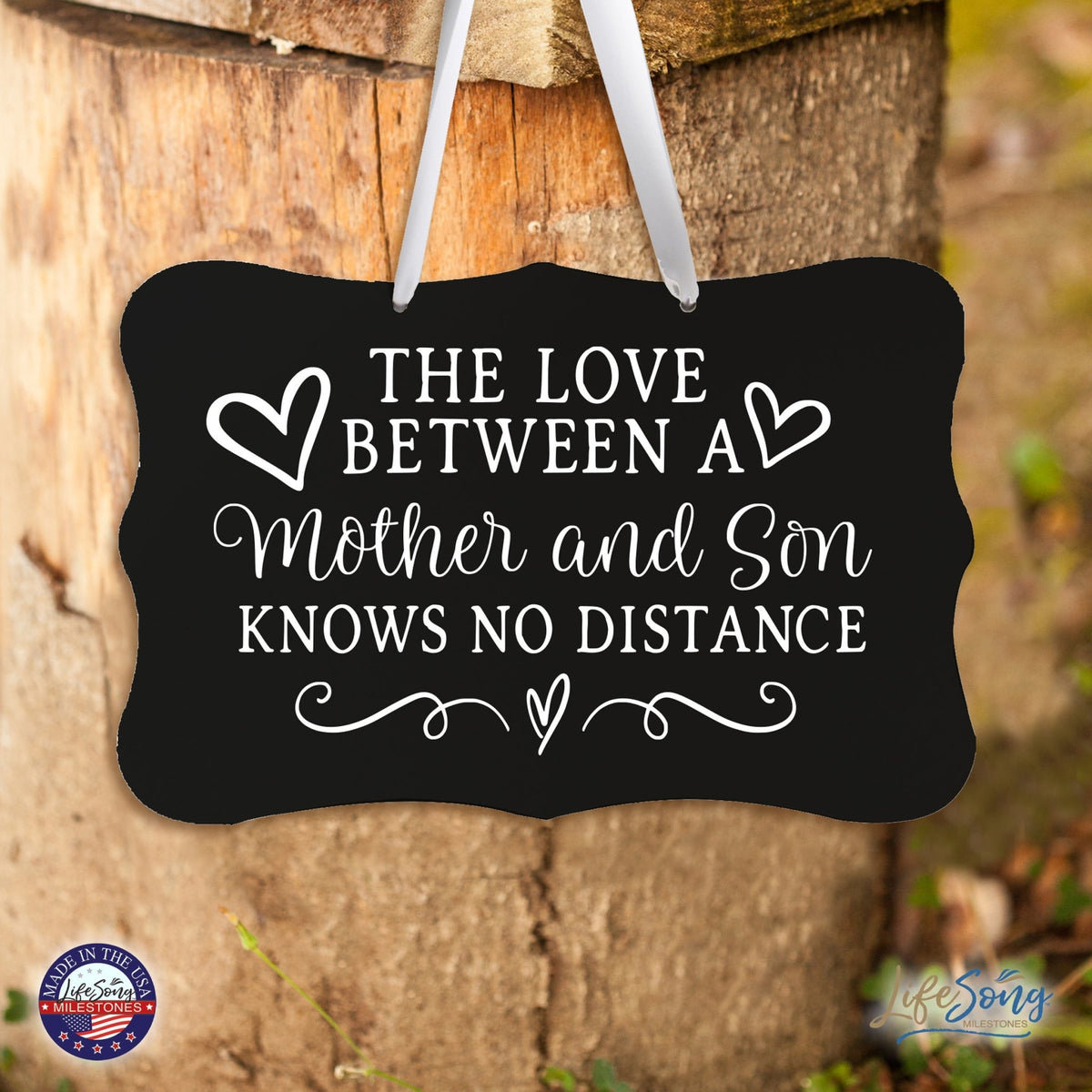 Every Day Inspirational Hanging Wall Plaque - Mother And Son - LifeSong Milestones