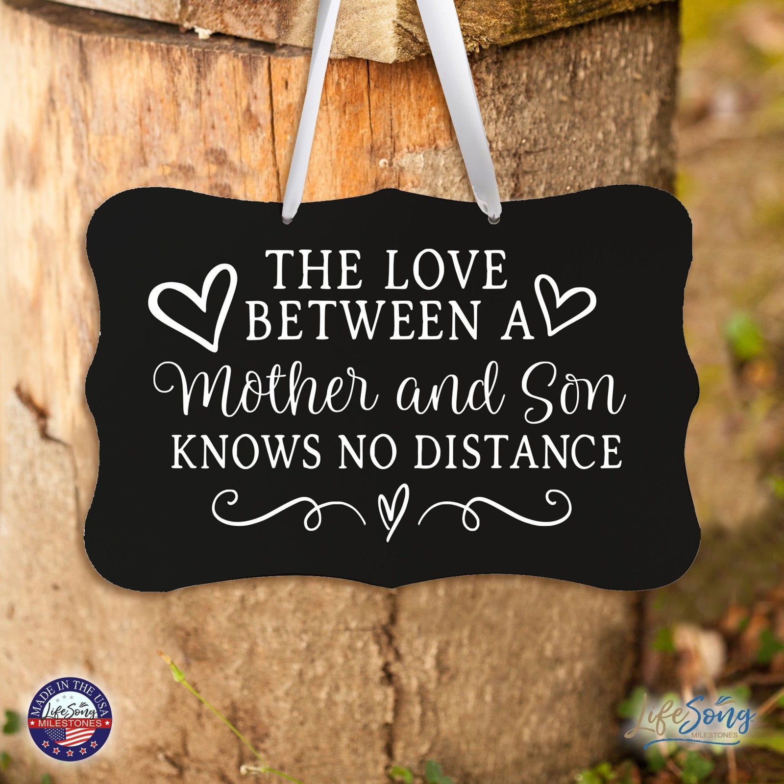 Every Day Inspirational Hanging Wall Plaque - Mother And Son - LifeSong Milestones