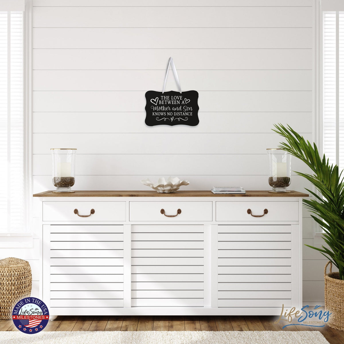 Every Day Inspirational Hanging Wall Plaque - Mother And Son - LifeSong Milestones