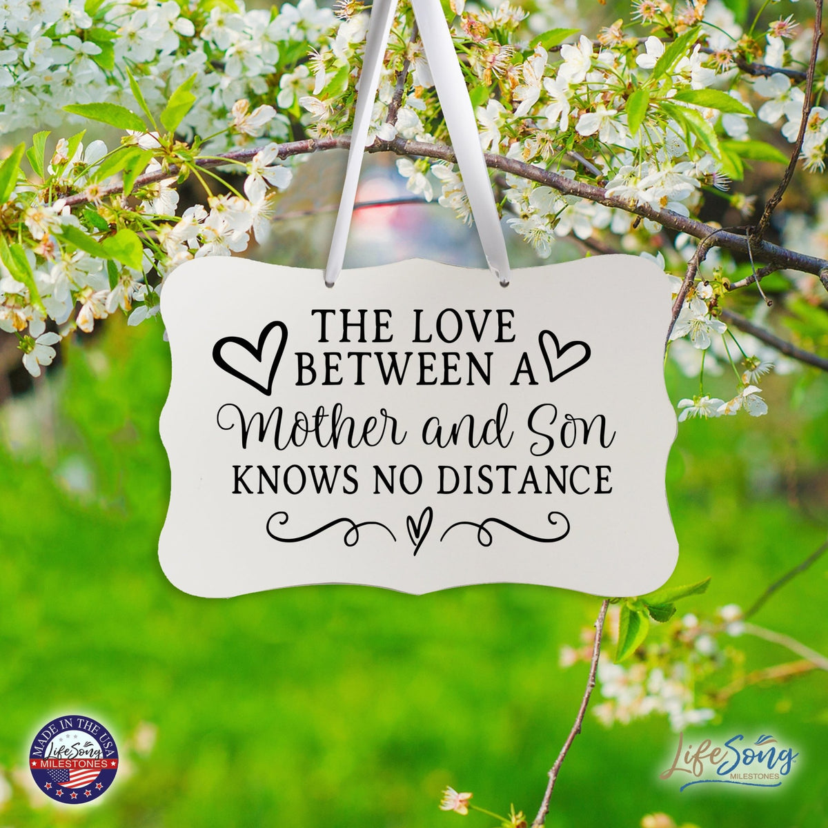 Every Day Inspirational Hanging Wall Plaque - Mother And Son - LifeSong Milestones