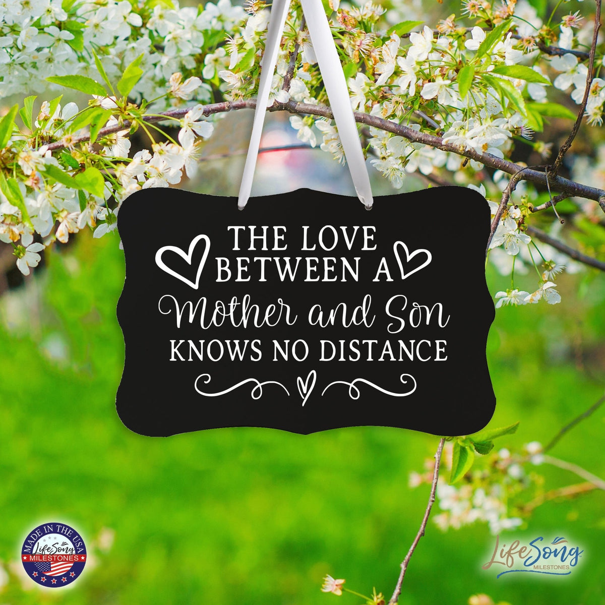 Every Day Inspirational Hanging Wall Plaque - Mother And Son - LifeSong Milestones