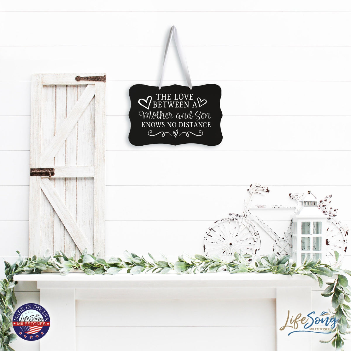 Every Day Inspirational Hanging Wall Plaque - Mother And Son - LifeSong Milestones