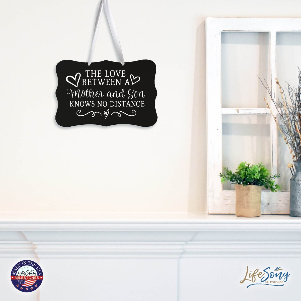 Every Day Inspirational Hanging Wall Plaque - Mother And Son - LifeSong Milestones