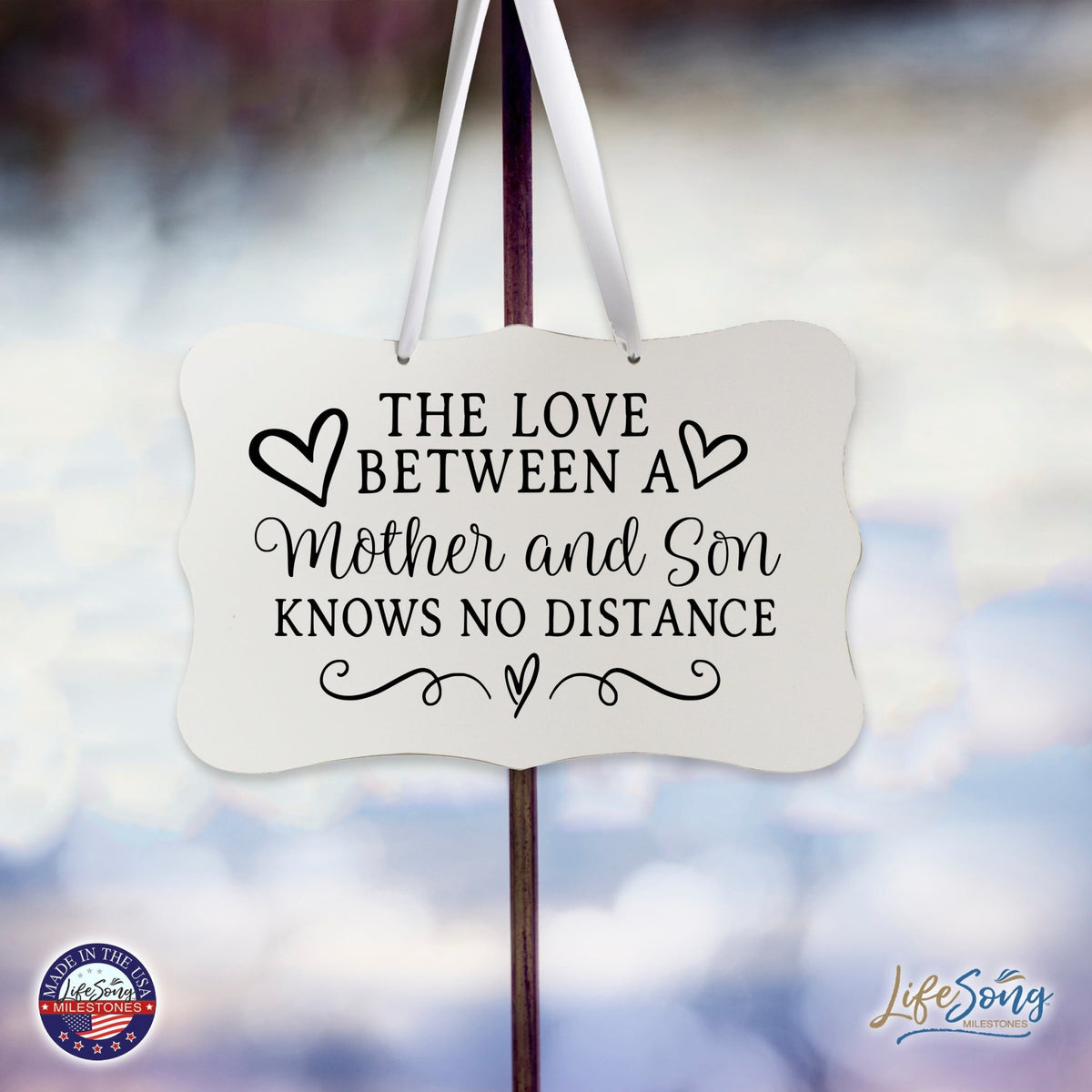 Every Day Inspirational Hanging Wall Plaque - Mother And Son - LifeSong Milestones