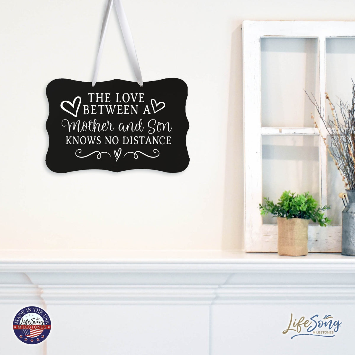 Every Day Inspirational Hanging Wall Plaque - Mother And Son - LifeSong Milestones