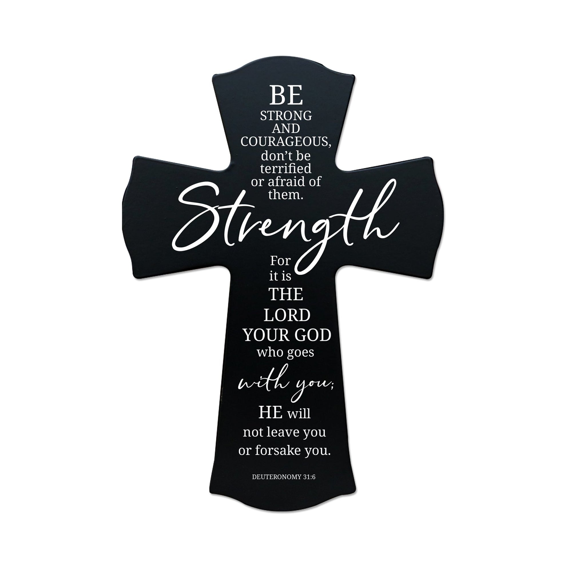 Every Day Wall Cross 8” x 11.25” - Be Strong and Courageous - LifeSong Milestones