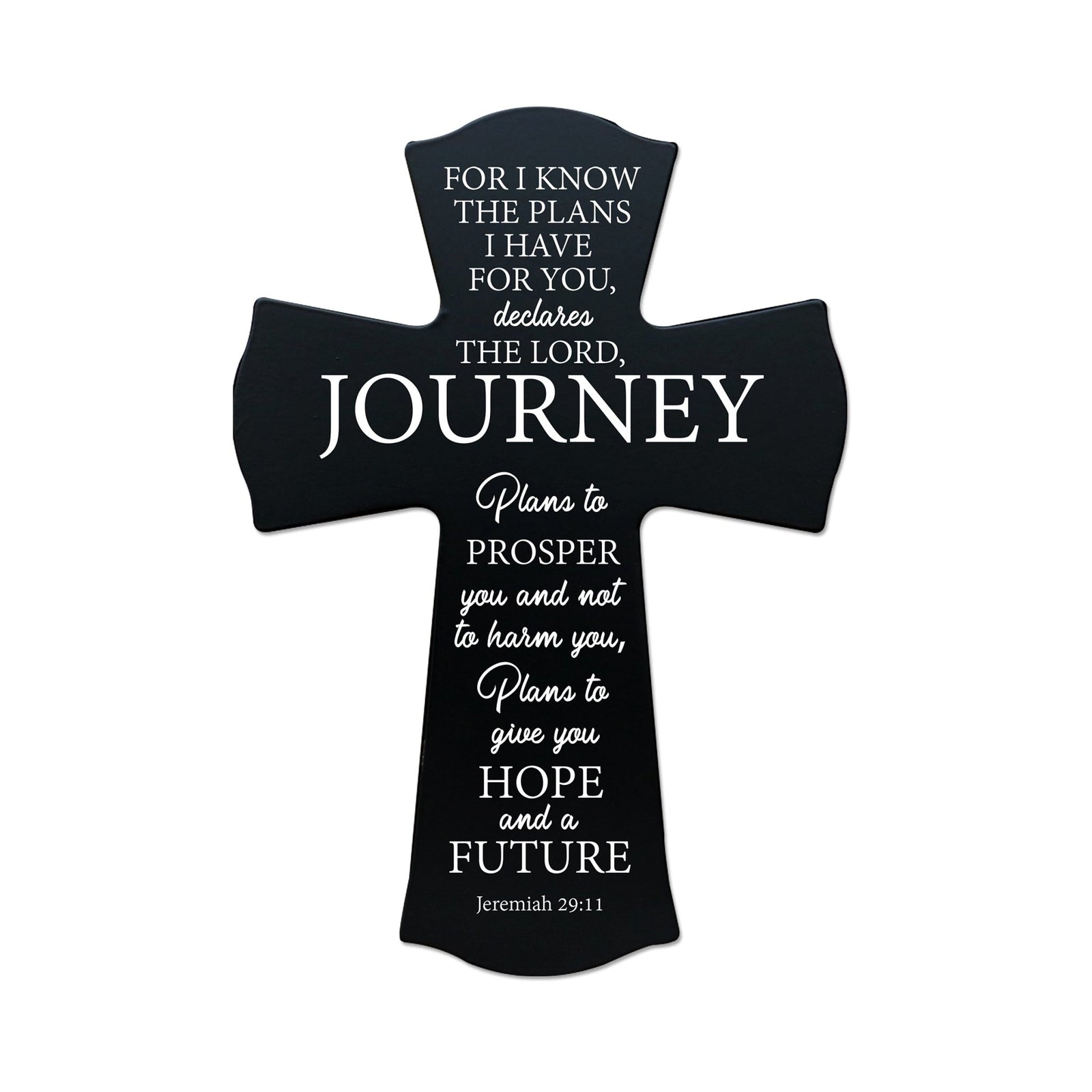 Every Day Wall Cross 8” x 11.25” - For I Know The Plans - LifeSong Milestones