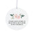 Every Love Story Is Beautiful Wedding Anniversary White Ornament With Inspirational Message Gift Ideas - LifeSong Milestones