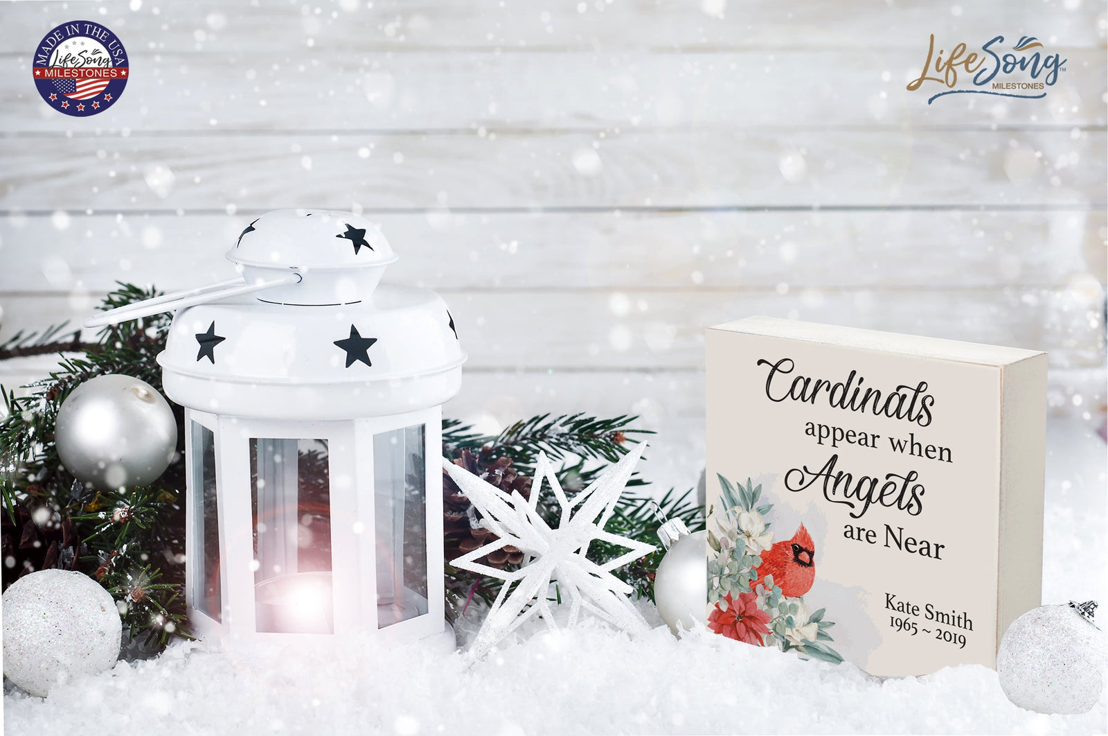 Everyday Cardinal Memorial Shelf Décor - Cardinals Appear - LifeSong Milestones