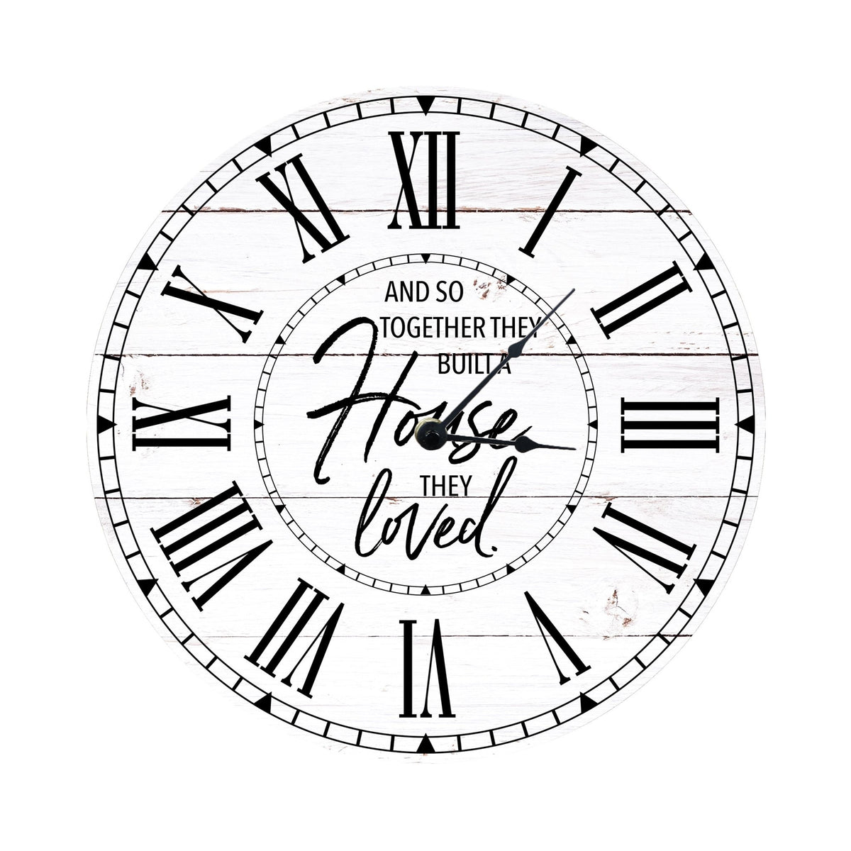 Everyday Home and Family Clock 12” x .0125” And So Together - LifeSong Milestones