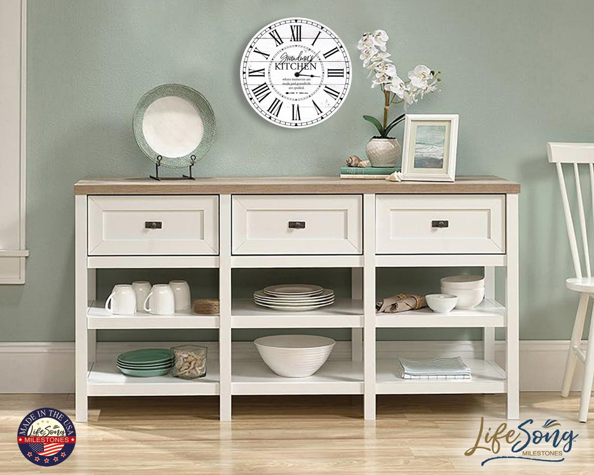 Everyday Home and Family Clock 12” x .0125” Grandma’s Kitchen - LifeSong Milestones