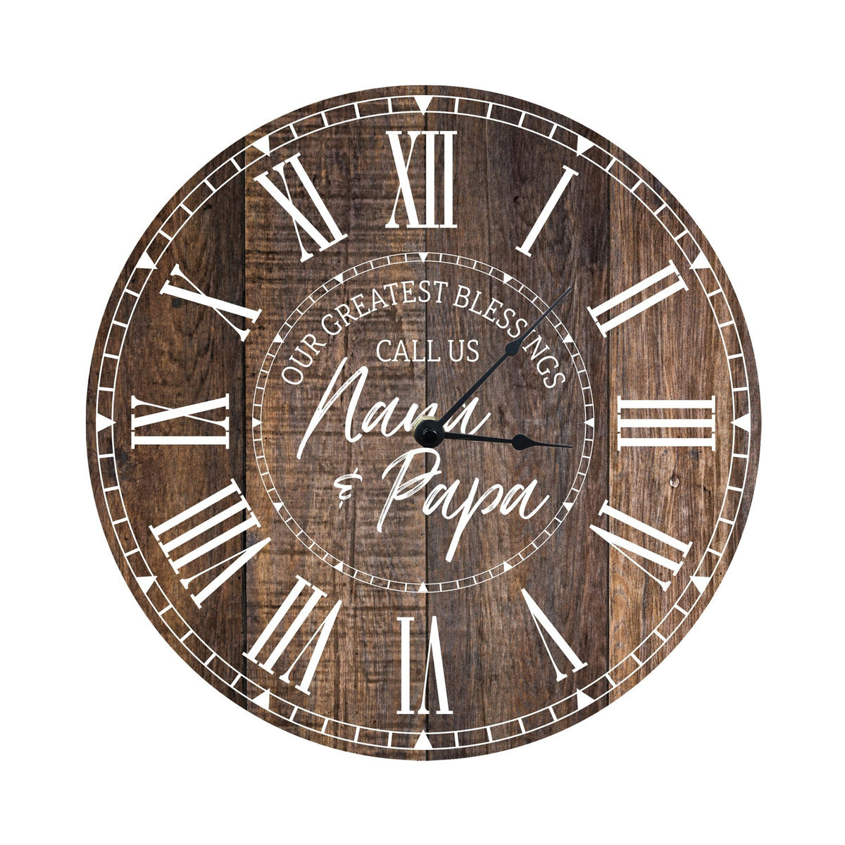 Everyday Home and Family Clock 12” x .0125” Nana Greatest Blessing - LifeSong Milestones