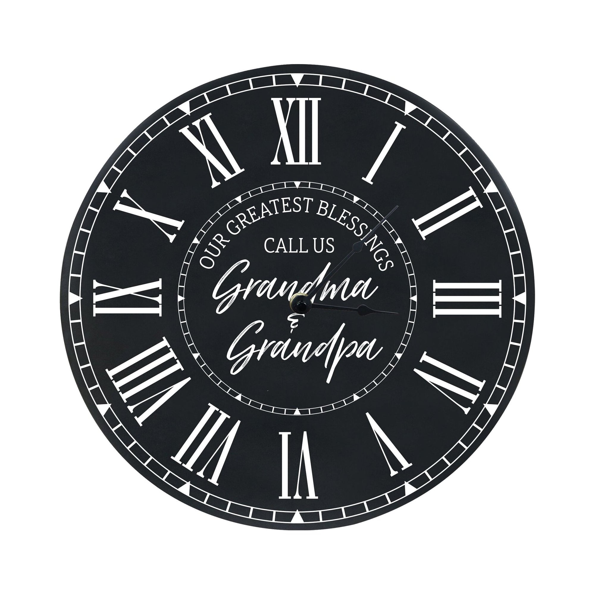Everyday Home and Family Clock 12” x .75” Grandma Greatest Blessing - LifeSong Milestones