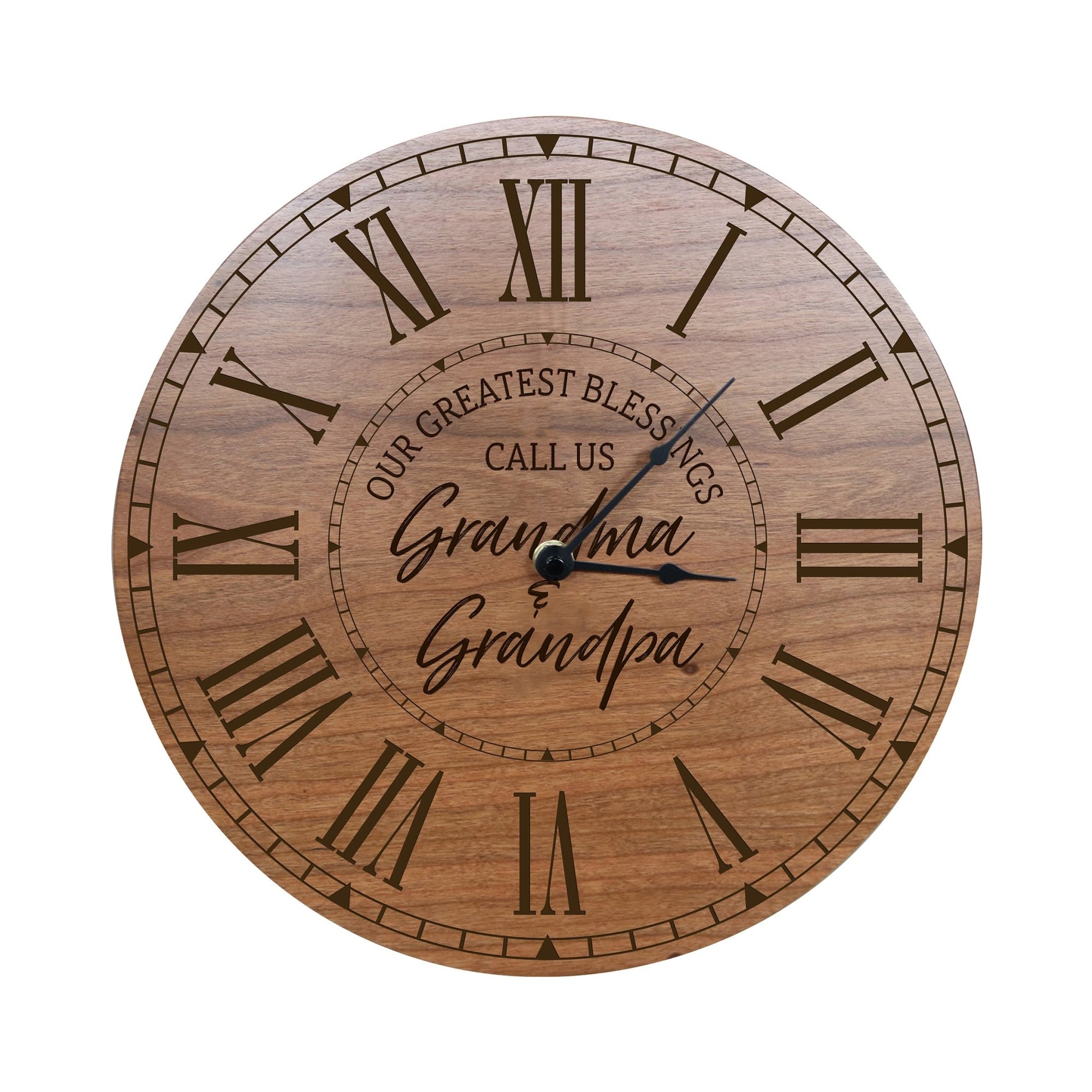 Everyday Home and Family Clock 12” x .75” Grandma Greatest Blessing - LifeSong Milestones
