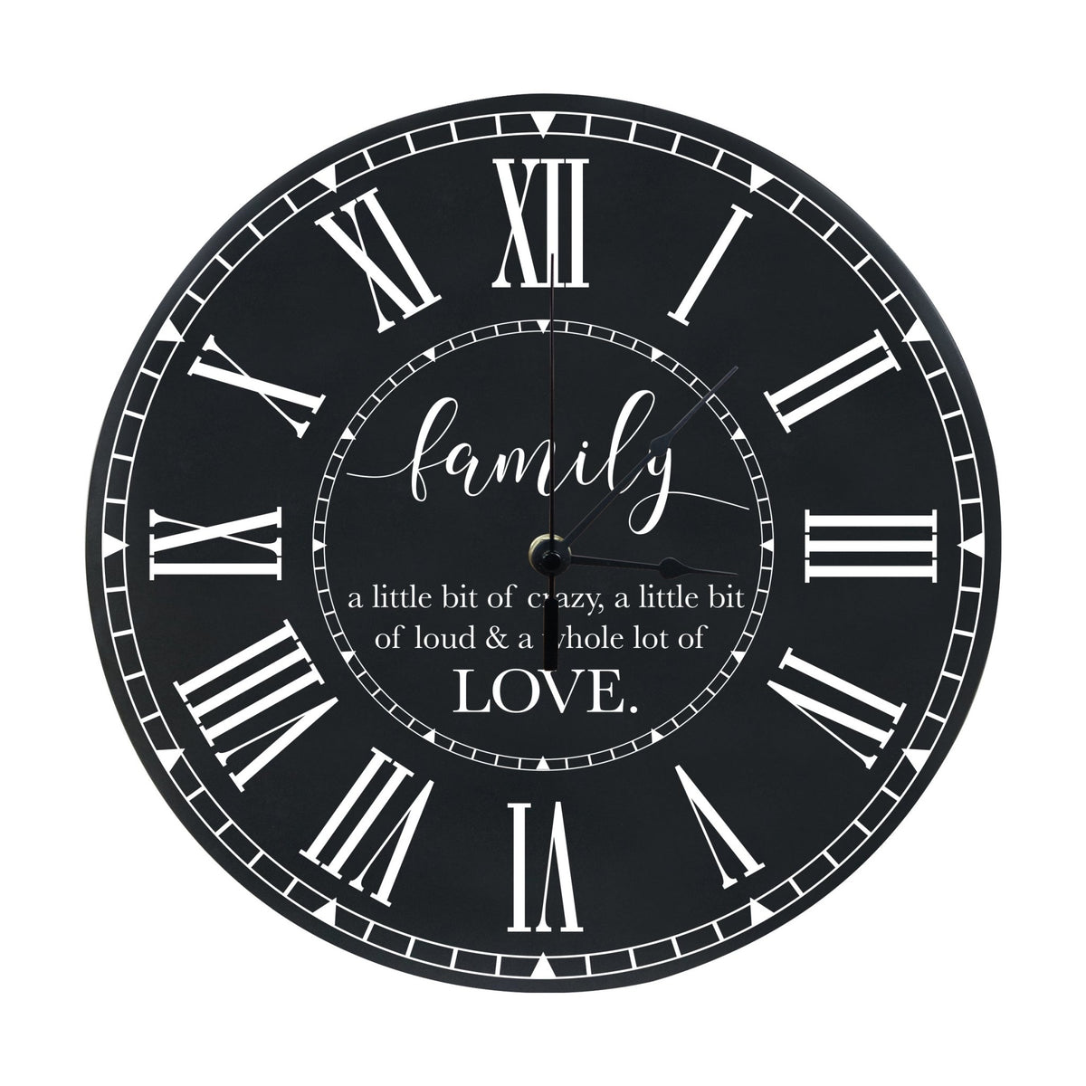 Everyday Home and Family Wooden Wall Clocks - Family A Little Bit - LifeSong Milestones