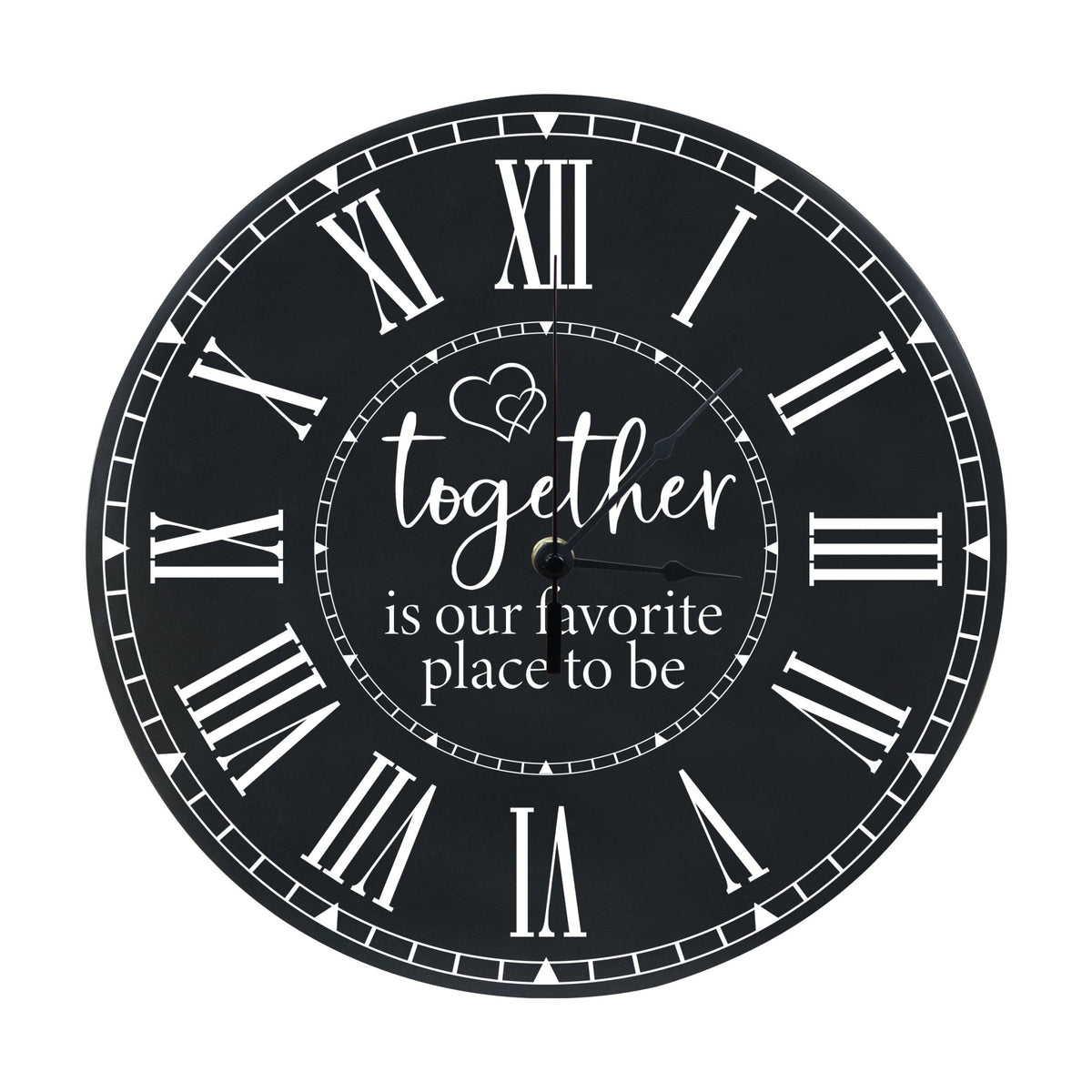 Everyday Home and Family Wooden Wall Clocks - Together - LifeSong Milestones