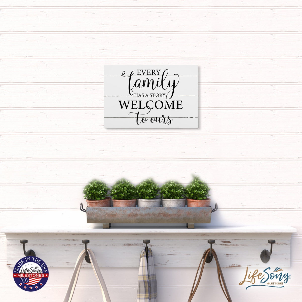 Everyday Inspirational 6.8 Wall Sign - Every Family Has - LifeSong Milestones