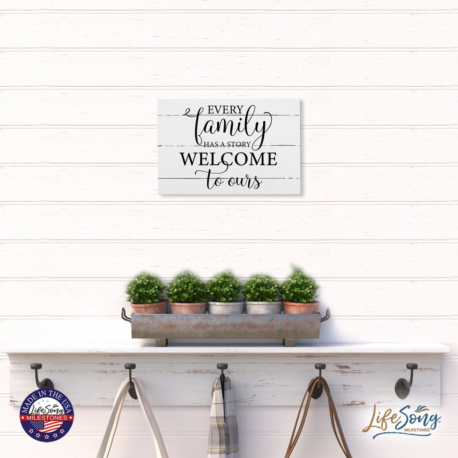 Everyday Inspirational 6.8 Wall Sign - Every Family Has - LifeSong Milestones