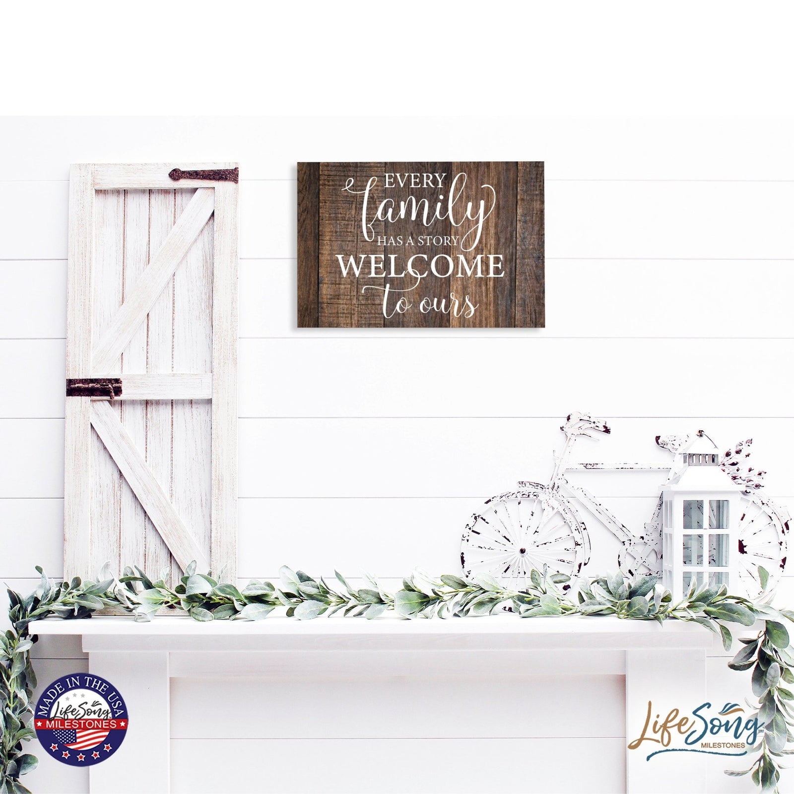 Everyday Inspirational 6.8 Wall Sign - Every Family Has - LifeSong Milestones