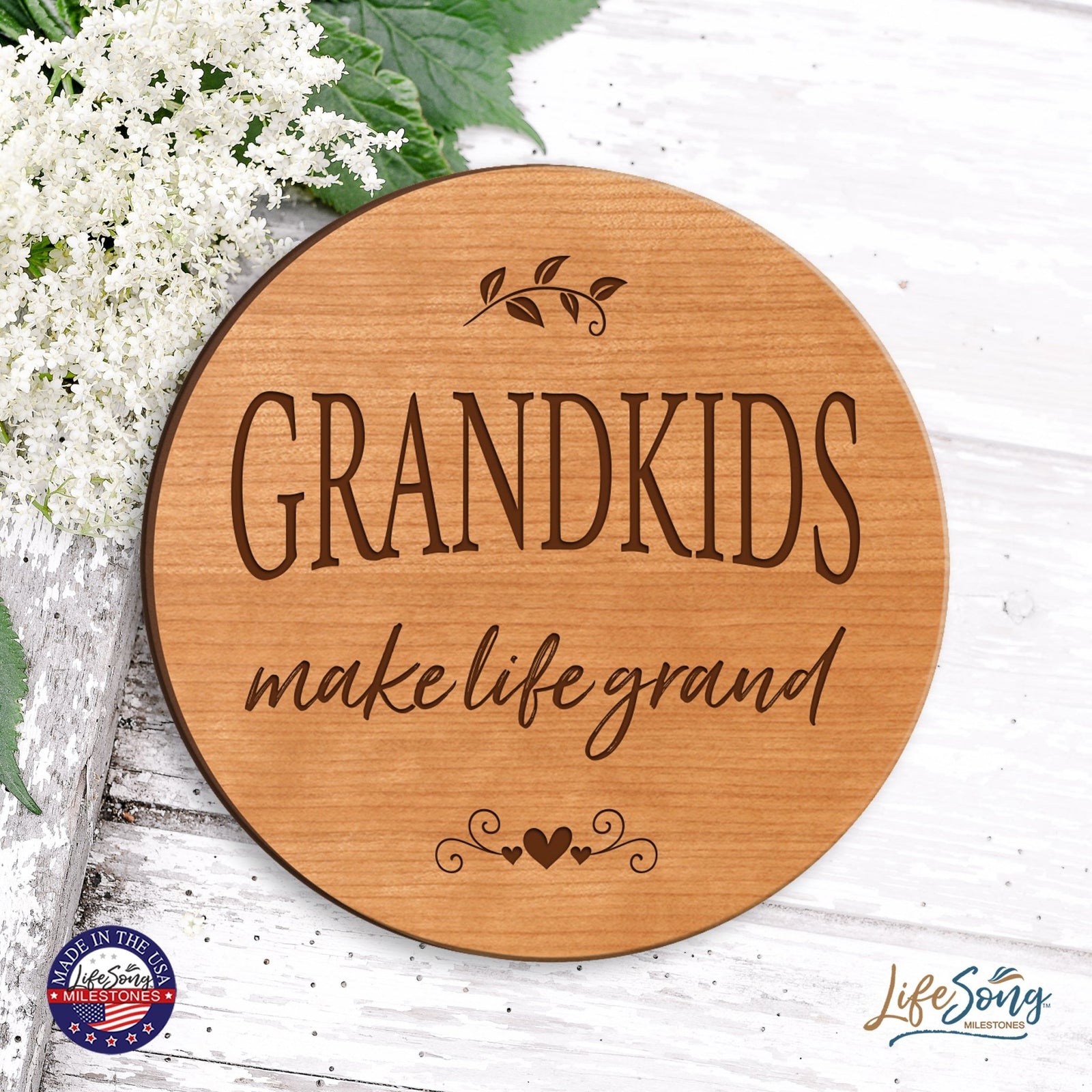 Everyday Lazy Susan 12x12 Grandkids - LifeSong Milestones