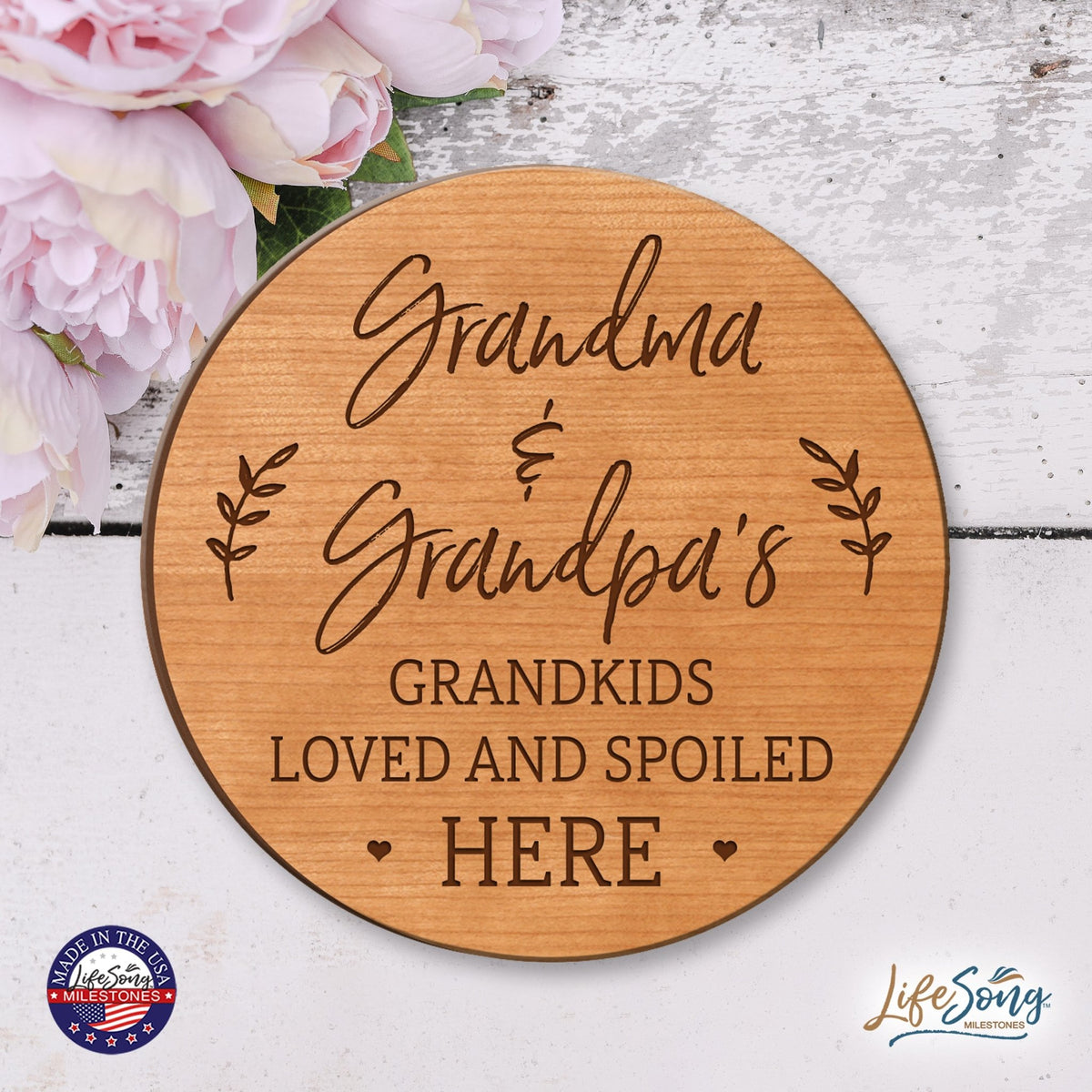 Everyday Lazy Susan 12x12 Grandkids - LifeSong Milestones