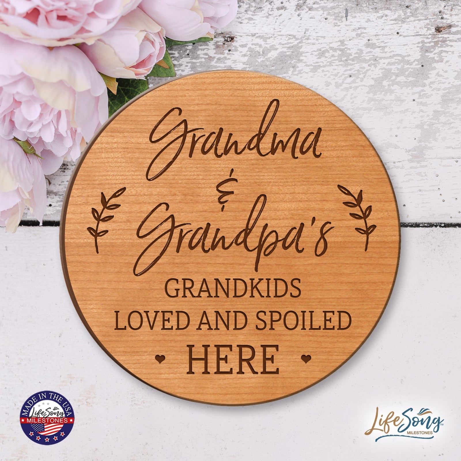 Everyday Lazy Susan 12x12 Grandkids - LifeSong Milestones