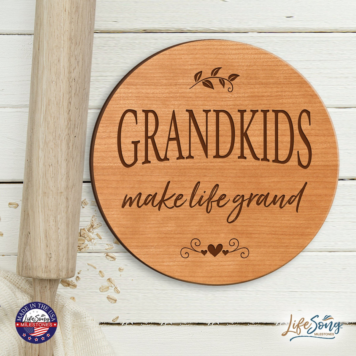 Everyday Lazy Susan 12x12 Grandkids - LifeSong Milestones