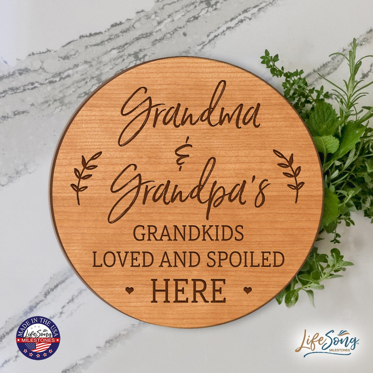 Everyday Lazy Susan 12x12 Grandkids - LifeSong Milestones