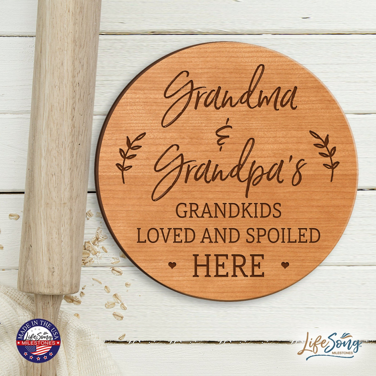 Everyday Lazy Susan 12x12 Grandkids - LifeSong Milestones