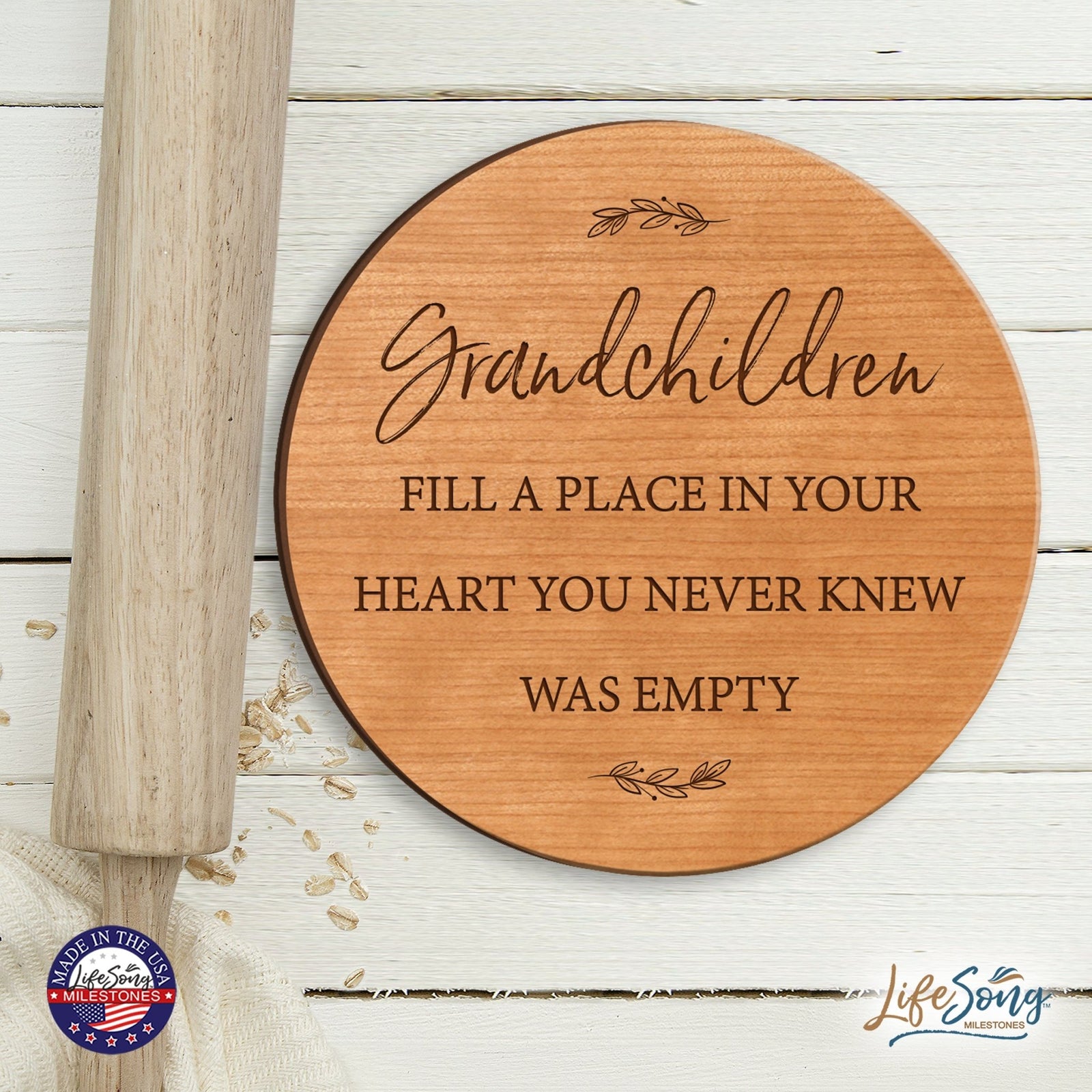 Everyday Lazy Susan 12x12 Grandkids - LifeSong Milestones