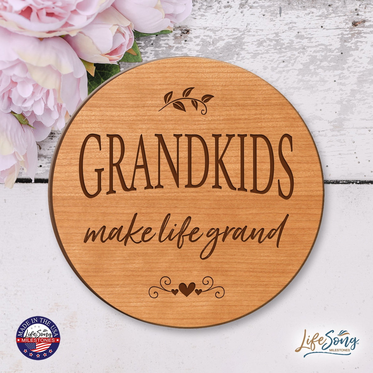 Everyday Lazy Susan 12x12 Grandkids - LifeSong Milestones