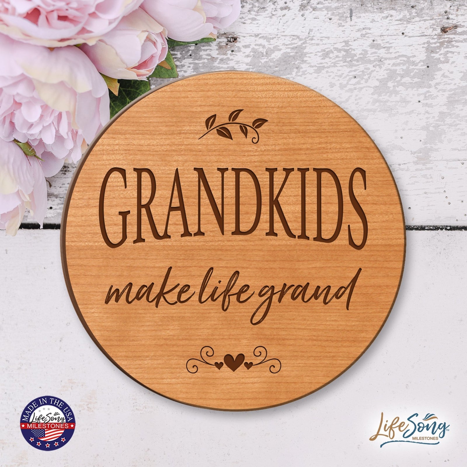 Everyday Lazy Susan 12x12 Grandkids - LifeSong Milestones