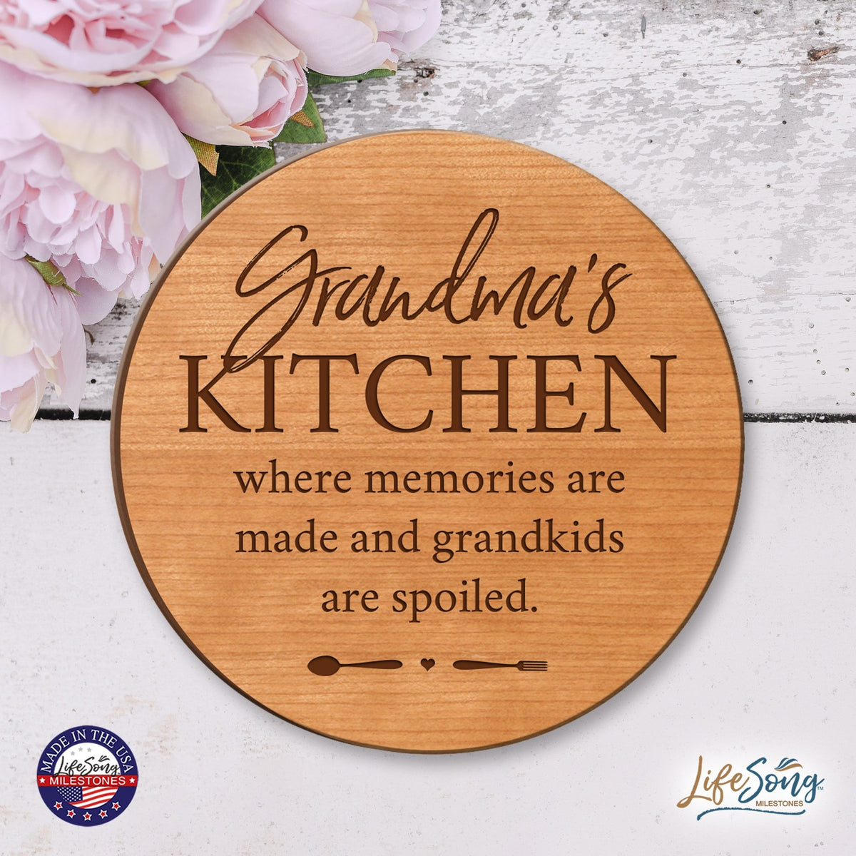 Everyday Lazy Susan 12x12 Grandparents - LifeSong Milestones