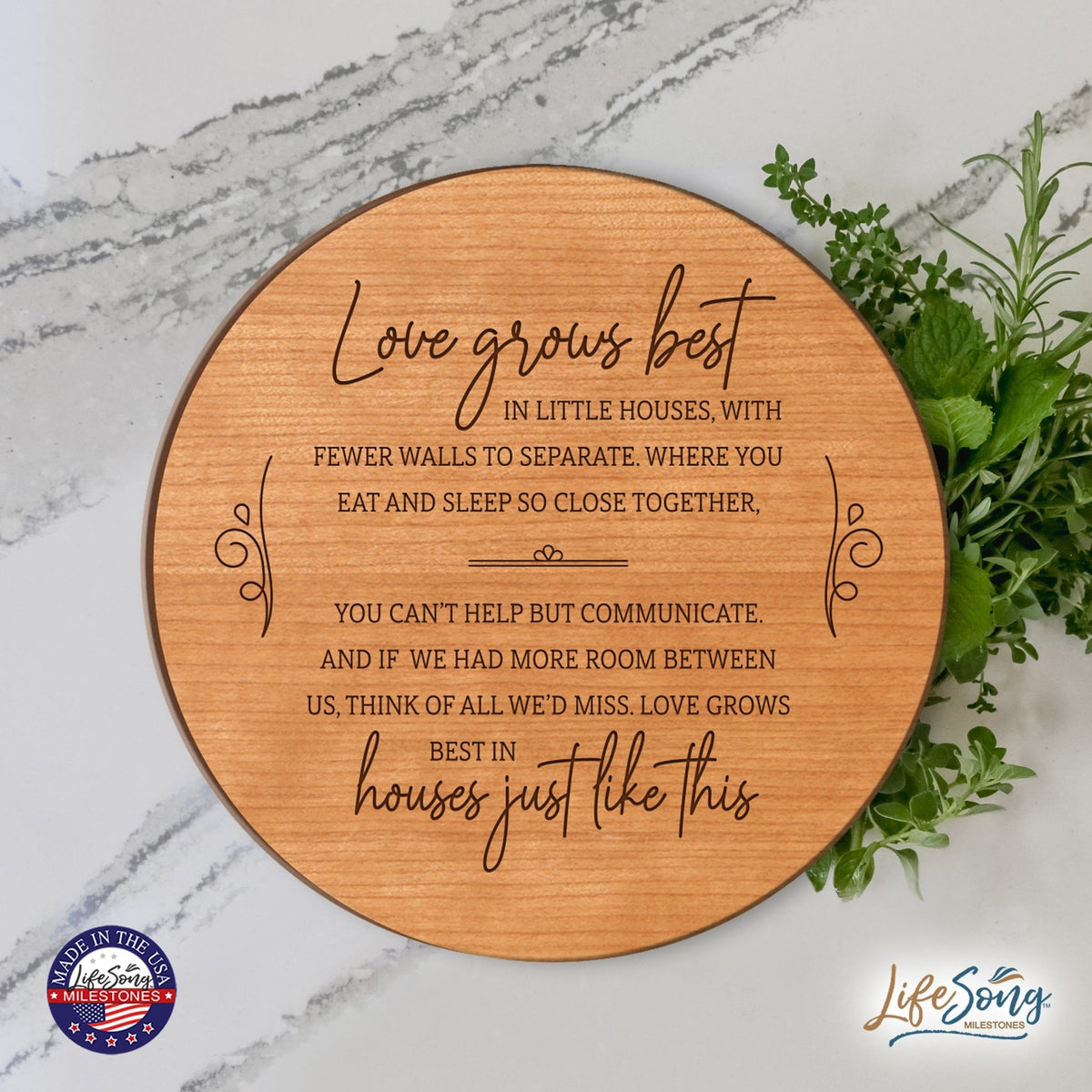 Everyday Lazy Susan 12x12 Grandparents - LifeSong Milestones