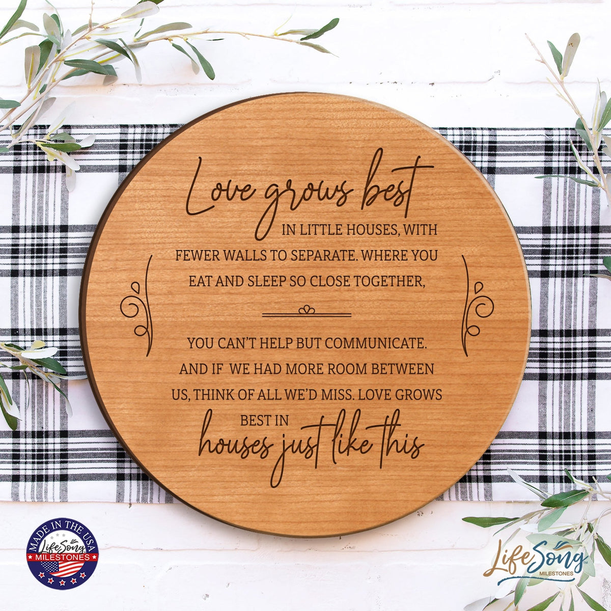 Everyday Lazy Susan 12x12 Grandparents - LifeSong Milestones